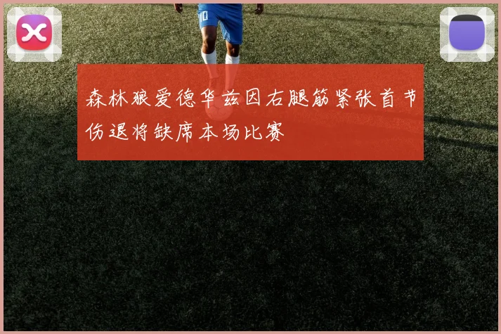 森林狼爱德华兹因右腿筋紧张首节伤退将缺席本场比赛